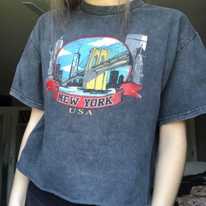 brandy melville oversized new york shirt